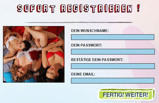 Anmeldung bei Ersties.com