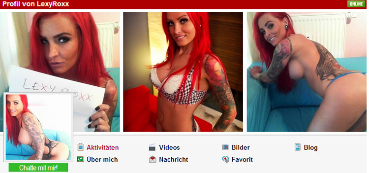 Lexy Roxx Profil bei MyDirtyHobby